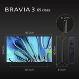 BRAVIA 3 65 Inch TV | 4K HDR Processor X1™ | 4K Ultra HD | High Dynamic Range (HDR) | Smart TV (Google TV) | 2024 Model 12