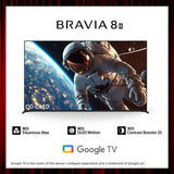 BRAVIA 8 II 65 Inch TV | XR Processor | QD-OLED | 4K Ultra HD | High Dynamic Range (HDR) | Smart TV (Google TV) 19