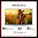 BRAVIA 5 65 Inch TV | XR Processor | Mini LED | 4K Ultra HD | High Dynamic Range (HDR) | Smart TV (Google TV) 20