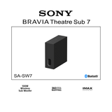 BRAVIA Theatre Sub 7 | 100W Additional Wireless Subwoofer (SA-SW7) 0