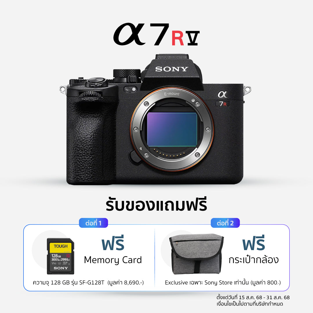 กล้องฟูลเฟรมความละเอียดสูง α7R V (ILCE-7RM5)
