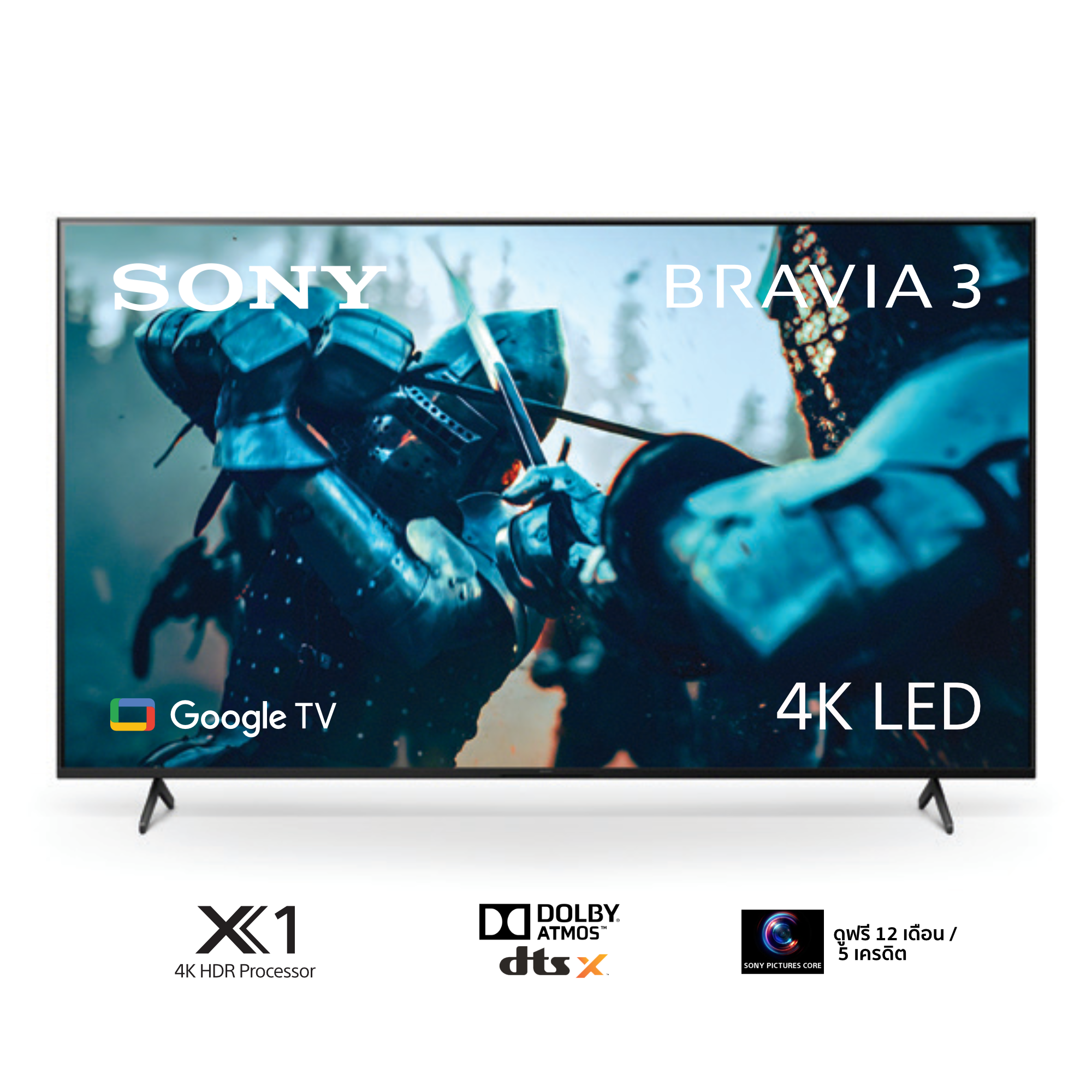 BRAVIA 3 65 Inch TV | 4K HDR Processor X1™ | 4K Ultra HD | High Dynamic Range (HDR) | Smart TV (Google TV) | 2024 Model