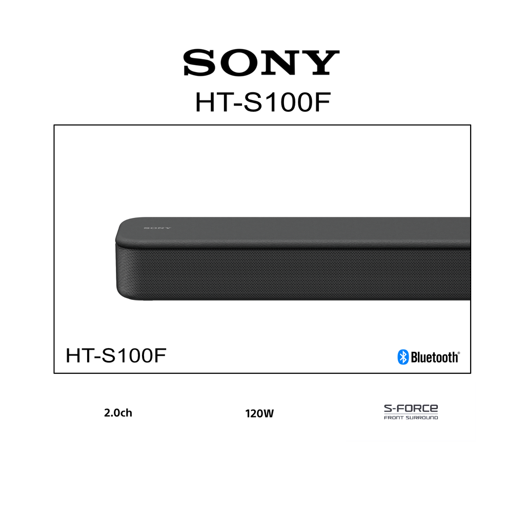 Sony Ht S100f Fluid Soundbar With Nfc And Bluetooth Sony HT-S100F