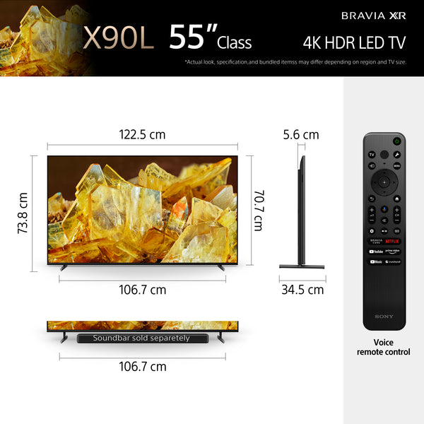 โซนี่ สโตร์ ออนไลน์ ประเทศไทย | 55" X90L (55 นิ้ว) | Full Array LED ...